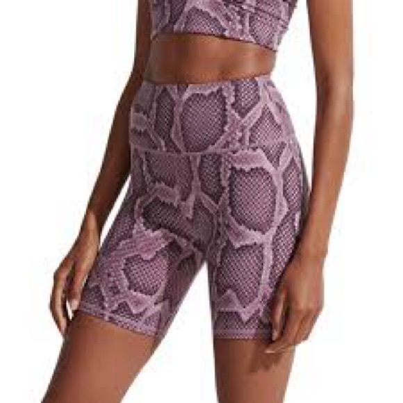 Purple Snakeskin Workout Set (shorts and bra included) - Picture 2 of 2